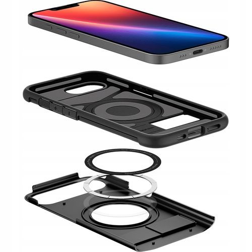 Etui plecki Spigen Slim Armor Mag MagSafe Czarne do Apple iPhone 16e na Arena.pl