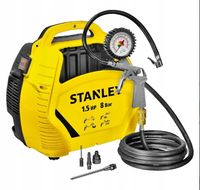 Kompresor bezolejowy 1100 W Stanley Air Kit 1.5KM 8 bar SPRĘŻARKA + ZESTAW