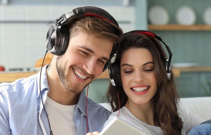 SKŁADANE PROFESJONALNE SŁUCHAWKI PRZEWODOWE NA KABEL ONEODIO PRO10 STUDYJNE zdjęcie 9