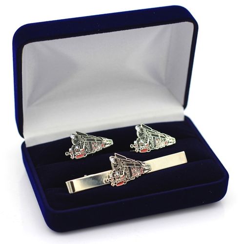 Zabytkowy pociąg HEFAJSTOS Spinki mankiet i krawat na Arena.pl