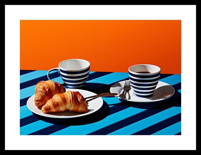 Plakat 35x25cm Croissanty zdjęcie 3