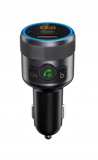 TRANSMITER FM BLUETOOTH USB TYP C QC 3.0 + PD BASS zdjęcie 3