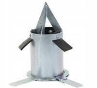 Zawór spustowy do worków Big-Bag 255mm 109mm ocynk AK18-091