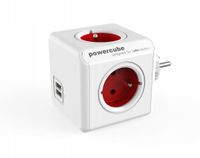2 x Listwa kostka zasilacz allocacoc PowerCube 4 gniazda 2xUSB