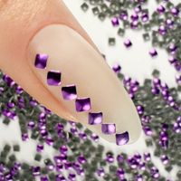 ShinePins gładkie ćwieki ozdoby do paznokci kwadratowe mini NTN Nr 2 5g