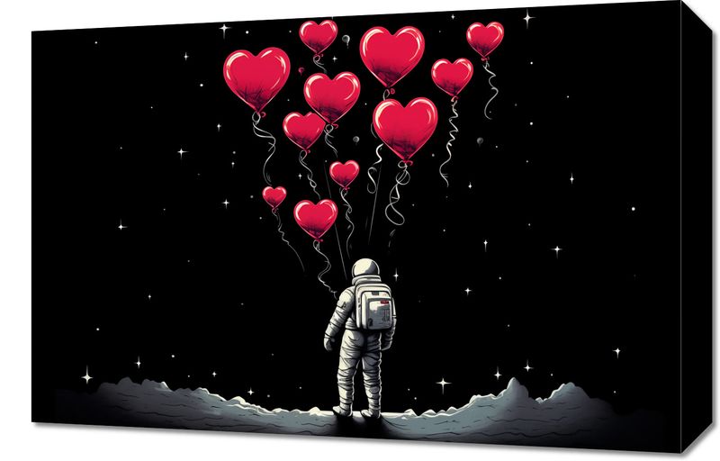 Obraz 60x40cm Astronauta Własnych Celi zdjęcie 1