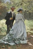 Plakat 40x60cm Bazille and Camille, Monet Vintage do Salonu