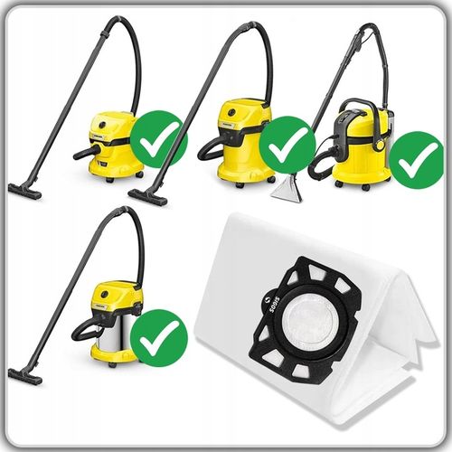 10x WOREK WORKI do ODKURZACZA KARCHER WD4 WD5 WD6 MV4 MV5 MV6 + FLITR PURE na Arena.pl