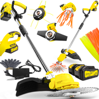 MEGA MOCNA PODKASZARKA DO TRAWY KOSTKI BRUKOWEJ AKUMULATOROWA 2x3000mAh 5w1