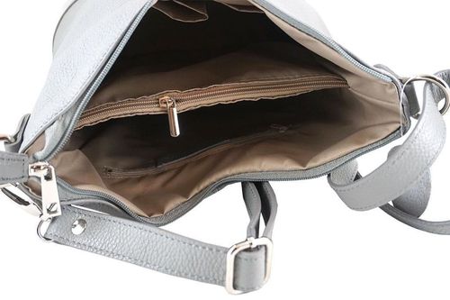 Modna torebka włoska skórzana - Bordowa na Arena.pl