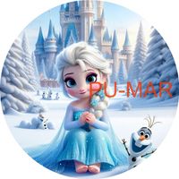 Opłatek na tort KRAINA LODU FROZEN Elsa Anna Postać Bajka Tekst Gratis