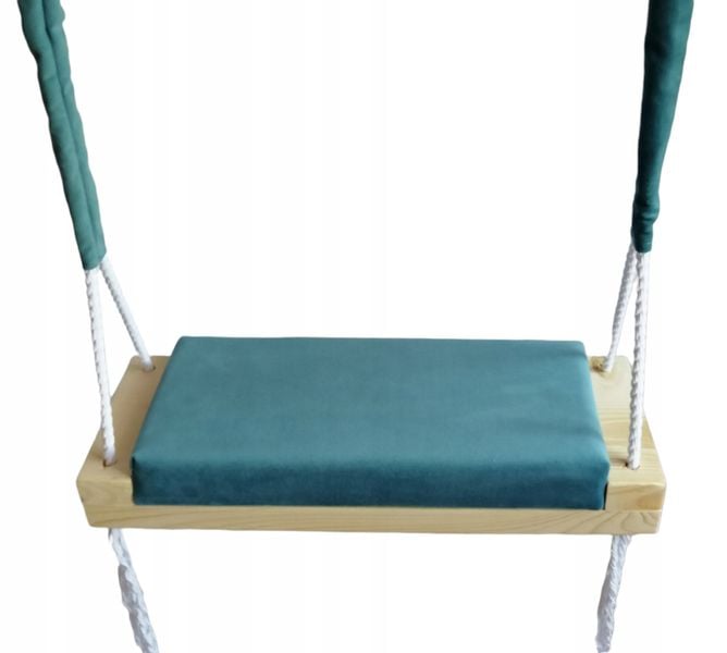 Huśtawka siedzisko na piance TURKUSOWA zdjęcie 1