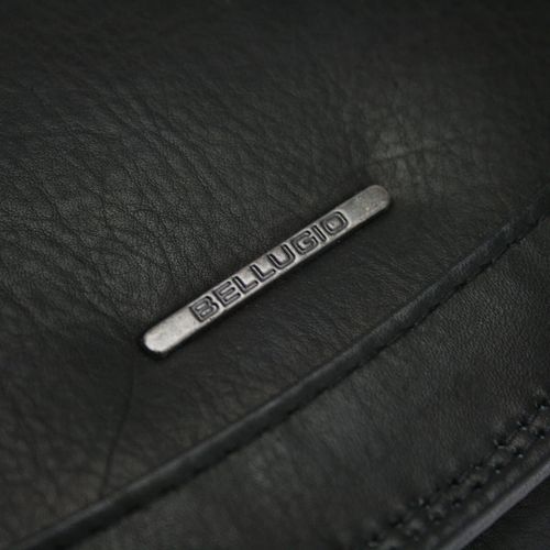 skórzany portfel damski bellugio - czarny na Arena.pl