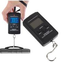 waga elektroniczna turystyczna bagażowa wędkarska ręczna lcd z hakiem 40 kg