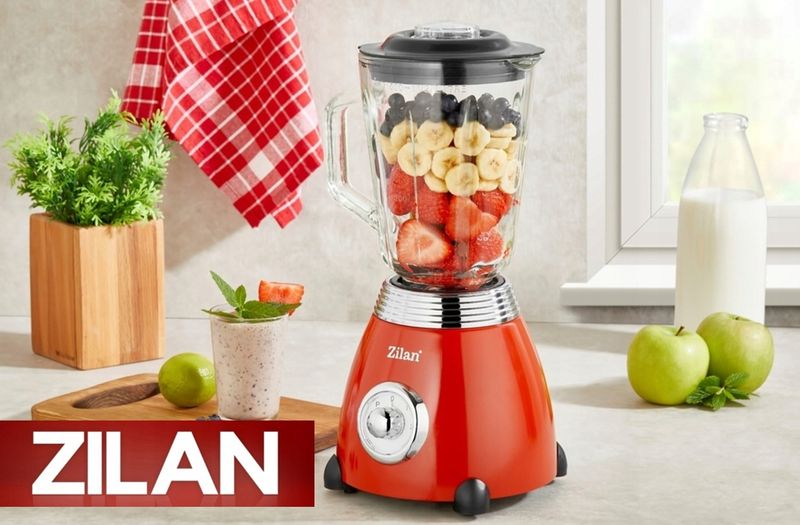 BLENDER KIELICHOWY CZERWONY 2 BIEGI PULSE RETRO 500W zdjęcie 15