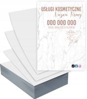 Ulotki A6 reklamowe firmowe USŁUGI KOSMETYCZNE PROJEKT GRATIS 1000 szt