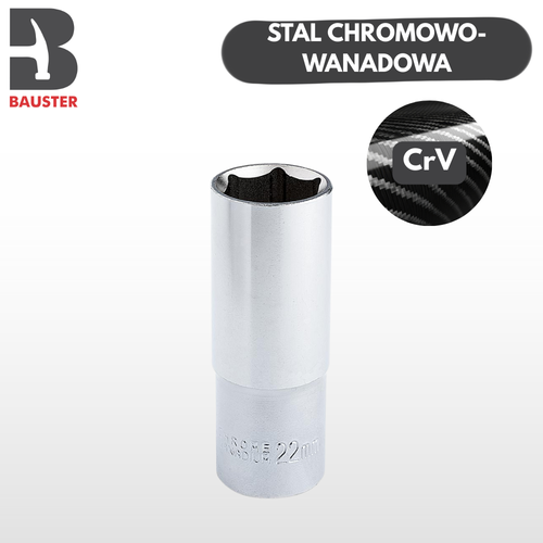 NASADKA SZEŚCIOKĄTNA 6 MM 50 MM 1/4" ZE STALI CHROMOWO-WANADOWEJ na Arena.pl