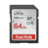 Karta SD Sandisk 64GB SDXC Ultra 140MB/s C10 UHS-I
