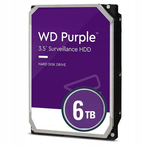 DYSK TWARDY WESTERN DIGITAL WD64PURZ WD PURPLE 6TB SATA 3,5" na Arena.pl