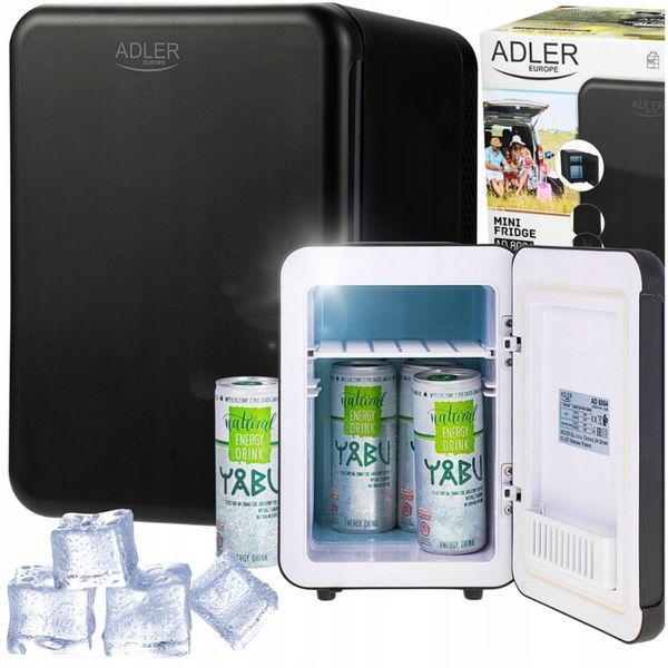 Mała lodówka turystyczna 4L samochodowa AC 12V DC 230V, chłodzenie grzanie zdjęcie 1