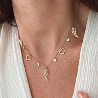 Naszyjnik stal chirurgiczna pozłacana 14k gold NST1612