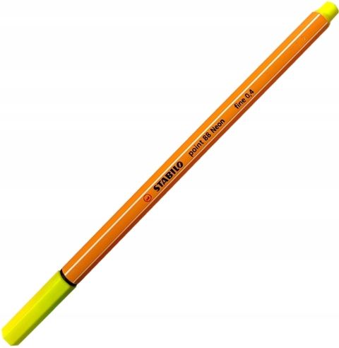 cienkopis stabilo point neon żółty a'10  8544 na Arena.pl
