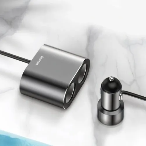 BASEUS ŁADOWARKA SAMOCHODOWA 2x USB/2x ZAPALNICZKA na Arena.pl