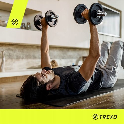 HANTLE ŻELIWNE REGULOWANE 2 x 10KG ZESTAW GRYFY na Arena.pl