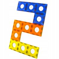 MAGNETYCZNE KLOCKI KONSTRUKCYJNE EDUKACYJNE UKŁADANKA ŚWIECĄCY TOR 110 EL