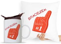 Zestaw Poduszka + Kubek Prezent Brata Braciszka Z Nadrukiem Ze Zdjęciem