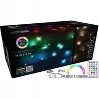 LAMPKI CHOINKOWE 96 LED Color RGB zew/wew z programatorem i timerem + pilot