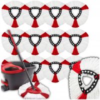 WKŁAD DO MOPA OBROTOWEGO WKŁADY DO MOPÓW TURBO CHŁONNE ZAMIENNIK VILEDA 12x