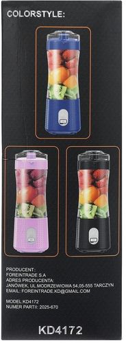 blender akumulatorowy usb-c 380ml / 2x3000mah kd4172 na Arena.pl