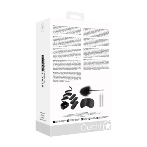 ouch! by shots zestaw wiązań łożkowych 2 - aksamitne kajdanki i akcesoria na Arena.pl