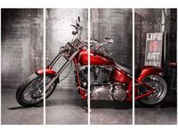 120CM 80 OBRAZ 4 ELEM LIFE IS ART ŚCIENNY