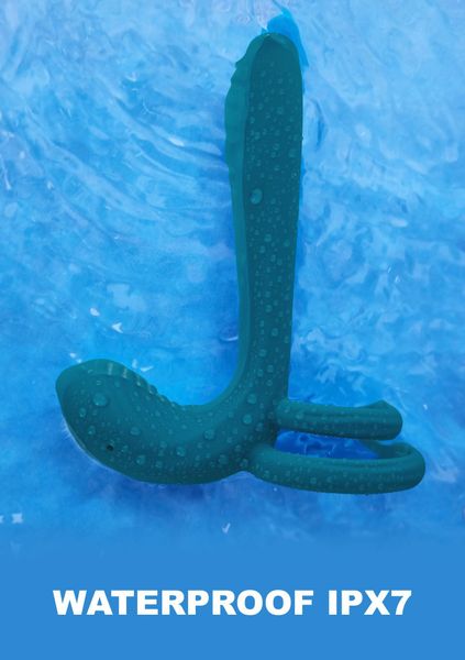 Couples Vibrator Ring Green zdjęcie 10