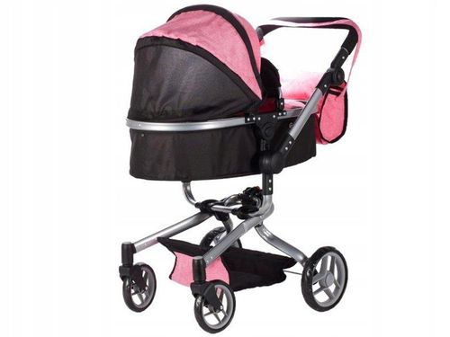 WÓZEK 2W1 GŁĘBOKI SPACERÓWKA DLA LALEK GONDOLA Składany + TORBA na Arena.pl