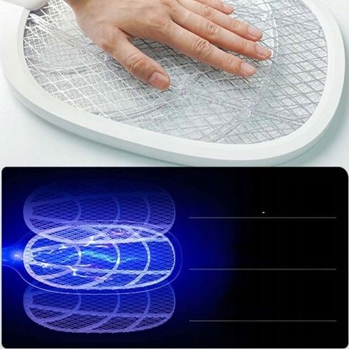 ELEKTRYCZNA ŁAPKA NA DUŻO OWADY PACKA NA KOMARY 3000V PALETKA OWADOBÓJCZA na Arena.pl