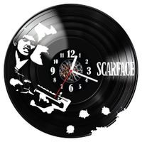 Zegar ścienny z płyty winylowej Człowiek z blizną 127.14