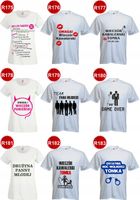 KOSZULKI T-shirt NA WIECZÓR KAWALERSKI grafika
