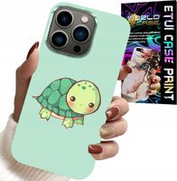 ETUI DO IPHONE 16 PRO - SŁODKIE ŻÓŁWKI WZORY DLA DZIECI + SZKŁO