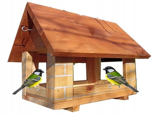 Karmnik Dla Ptaków ozdobaMocny STOJĄCY DREWNIANY WISZĄCY wystąrczająco na Arena.pl