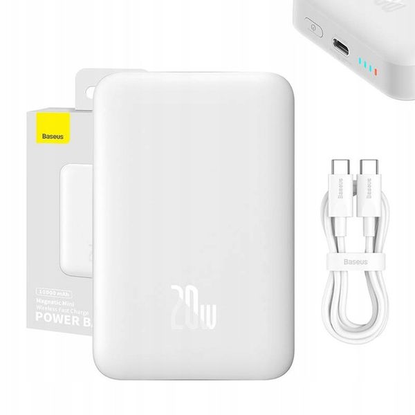 BASEUS MAGNETYCZNY POWERBANK ŁADOWANIE INDUKCYJNE MAGSAFE 10000MAH 20W zdjęcie 1