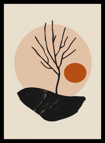 Plakat 25x35cm Nagie Drzewo zdjęcie 2
