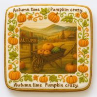 CIASTKO LUKROWANE COUNTRY COLLECTION ROZ.M KWADRAT JESIEŃ RĘCZNIE ROBIONE