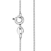 srebrny łańcuszek kostka srebro rodowane 925 | 42cm