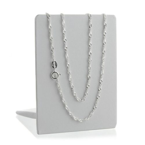 PIĘKNY WŁOSKI ŁAŃCUSZEK DAMSKI SPLOT SINGAPUR / LŚNIĄCY DŁUGI 55 CM PREZENT na Arena.pl