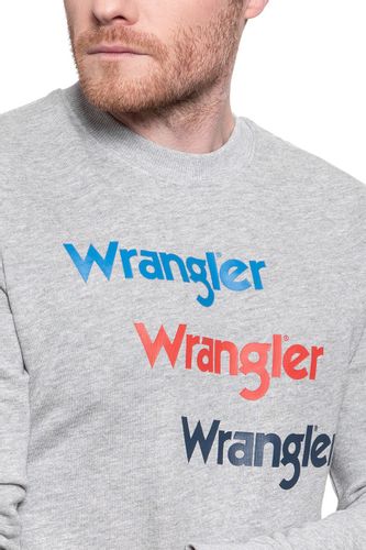 WRANGLER SEASONAL LOGO SWEAT MID GREY MEL W6A5HAX37 XL na Arena.pl