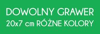 Grawerowana tabliczka Laminat 20x7 DOWOLNY GRAWER napis logo zielona