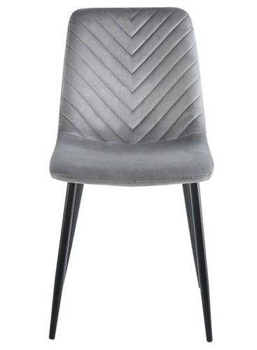 Krzesło tapicerowane TRIO VELVET GREY na Arena.pl